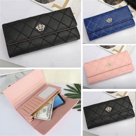 branded long wallet for women.